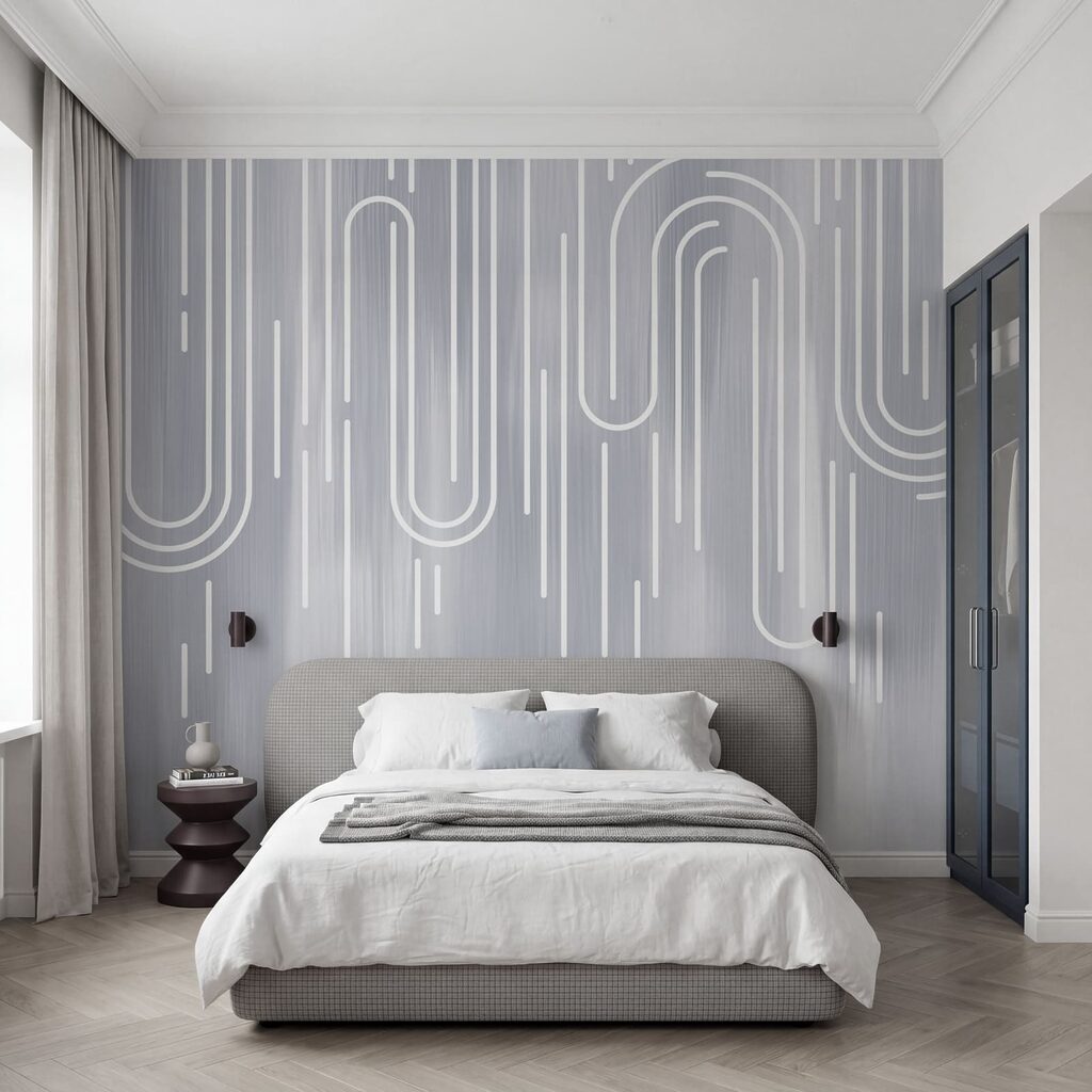 White lines on a gray background White lines on a gray background