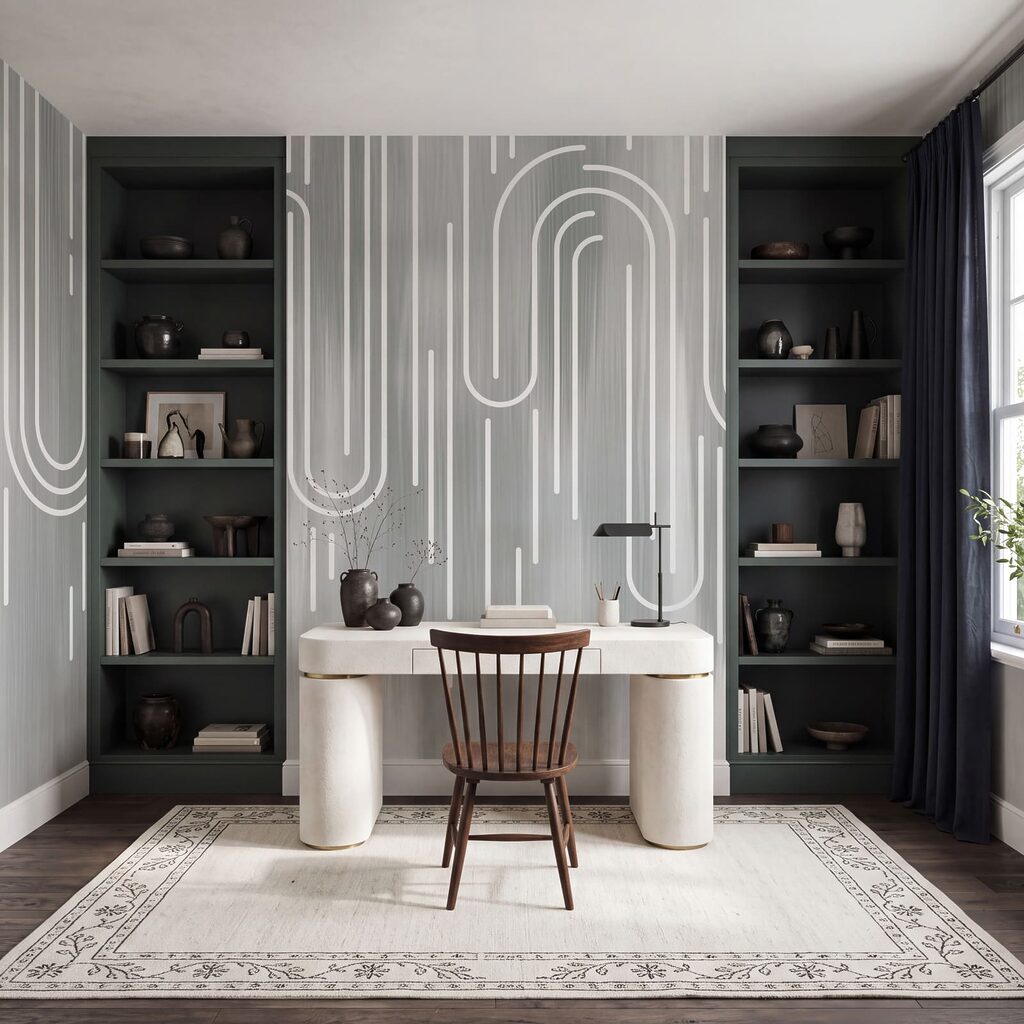 White lines on a gray background White lines on a gray background