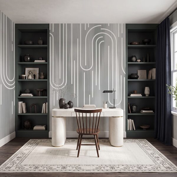 White lines on a gray background White lines on a gray background