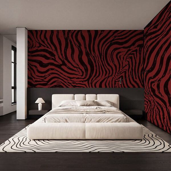 Red and black striped pattern