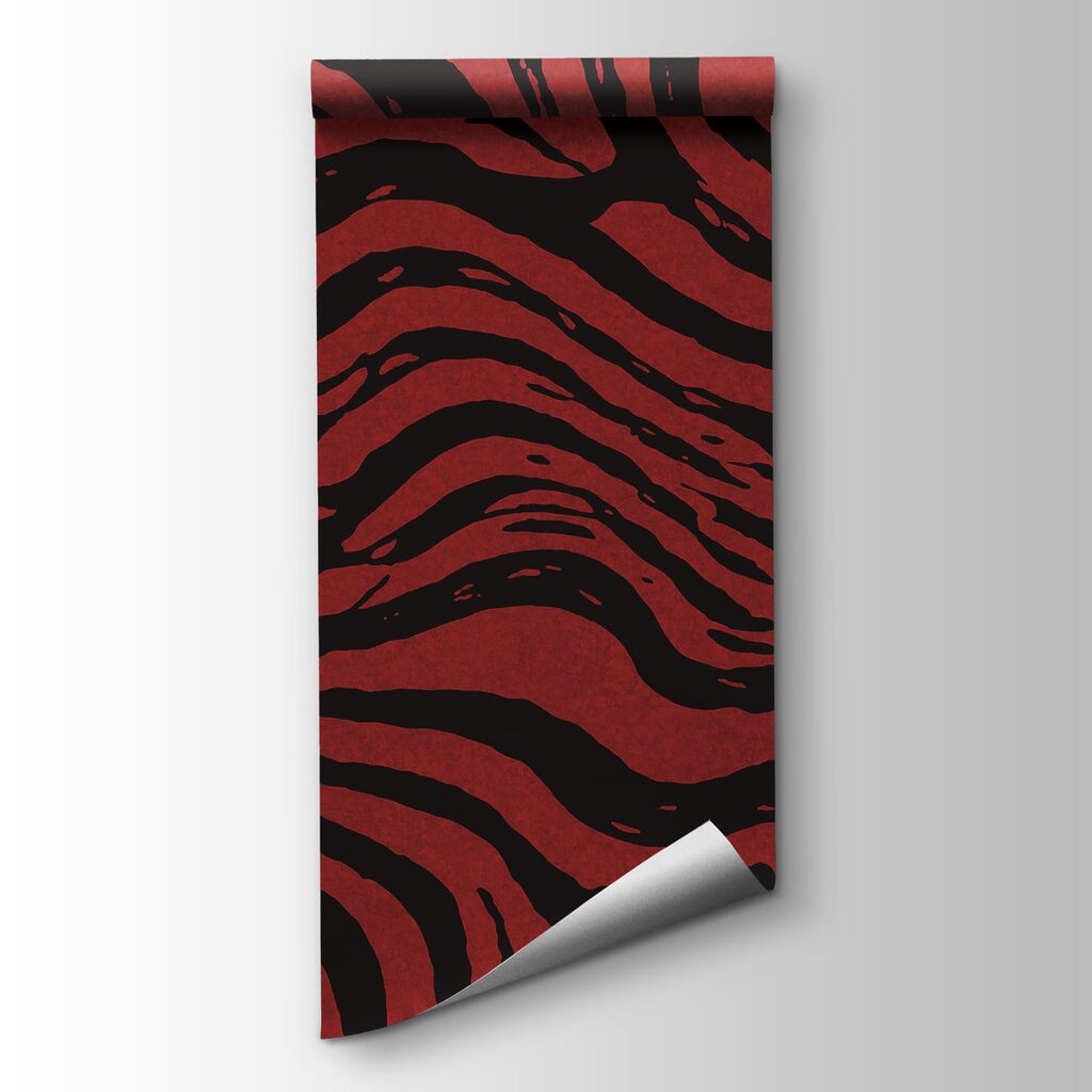 Red and black striped pattern