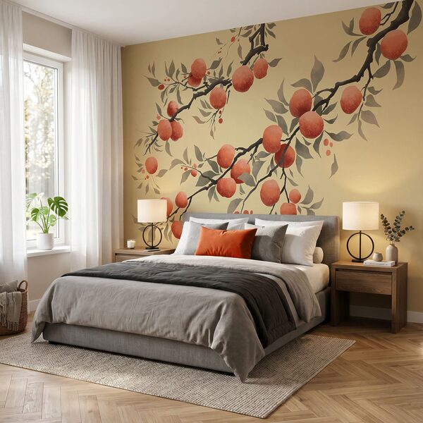Branch with oranges on it Branch with oranges on it
