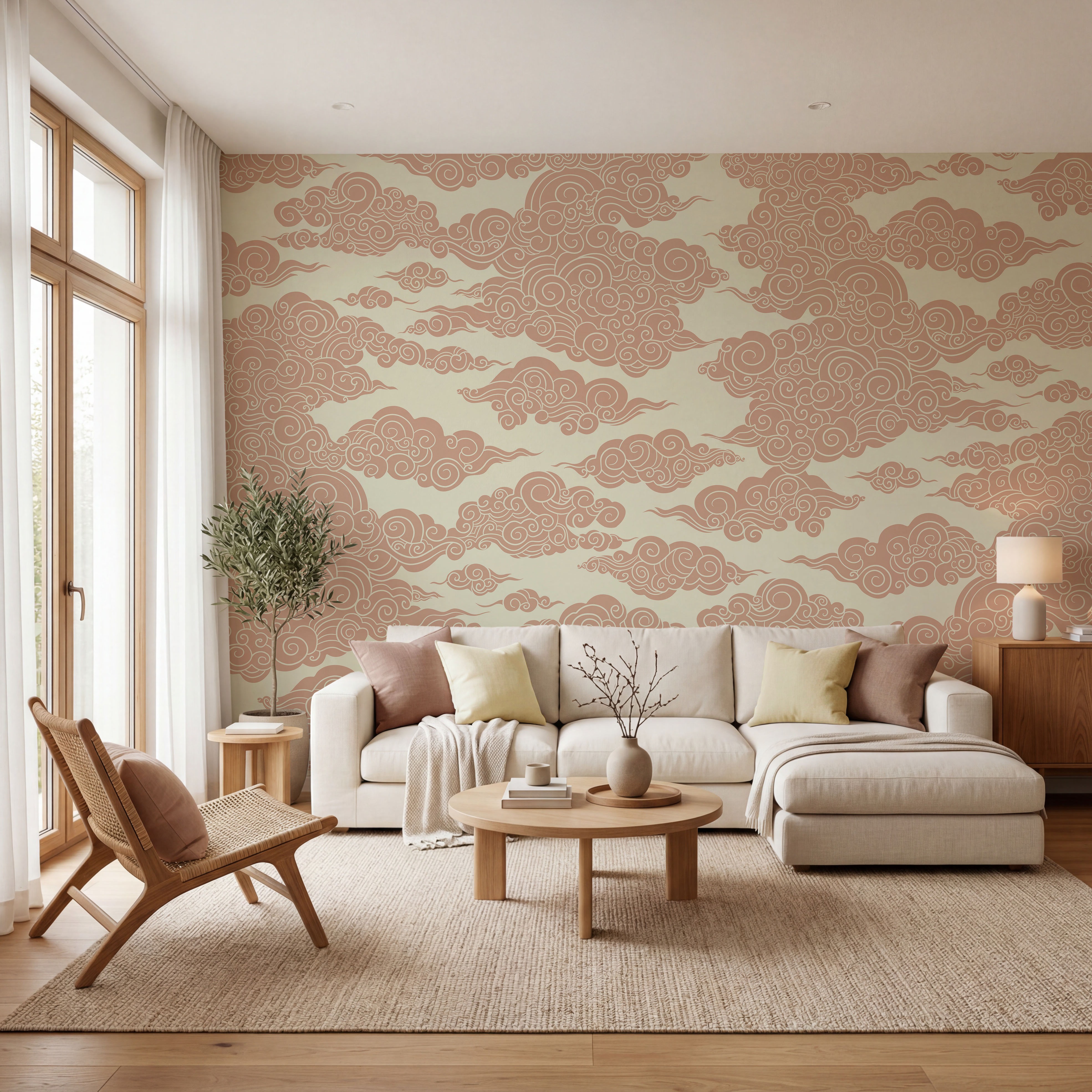 Pattern of clouds on a light background Pattern of clouds on a light background