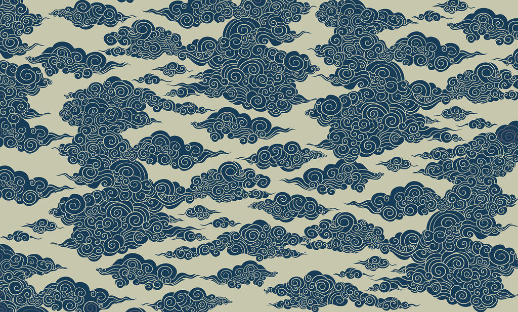 Pattern of clouds and swirls Pattern of clouds and swirls