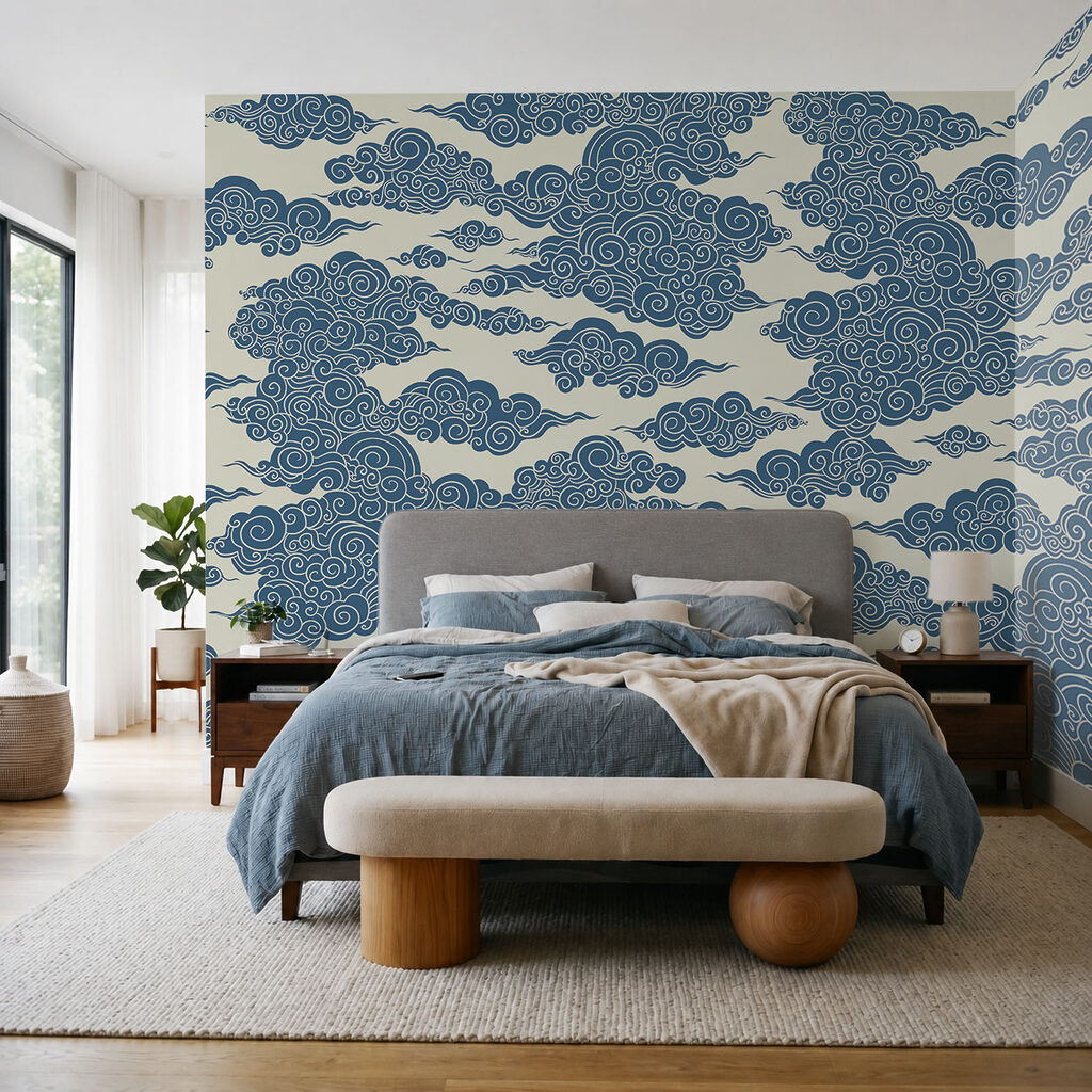 Pattern of clouds and swirls Pattern of clouds and swirls