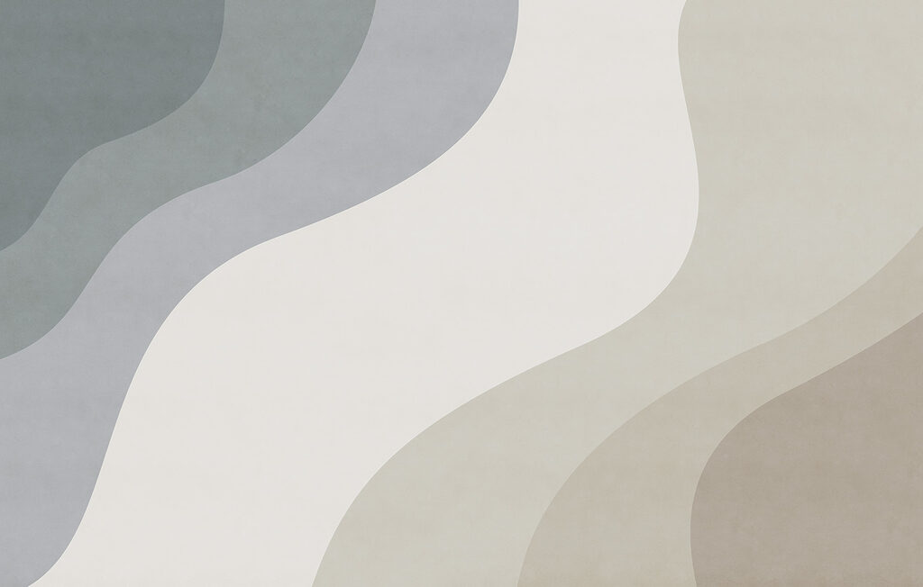 White and grey background with curved lines