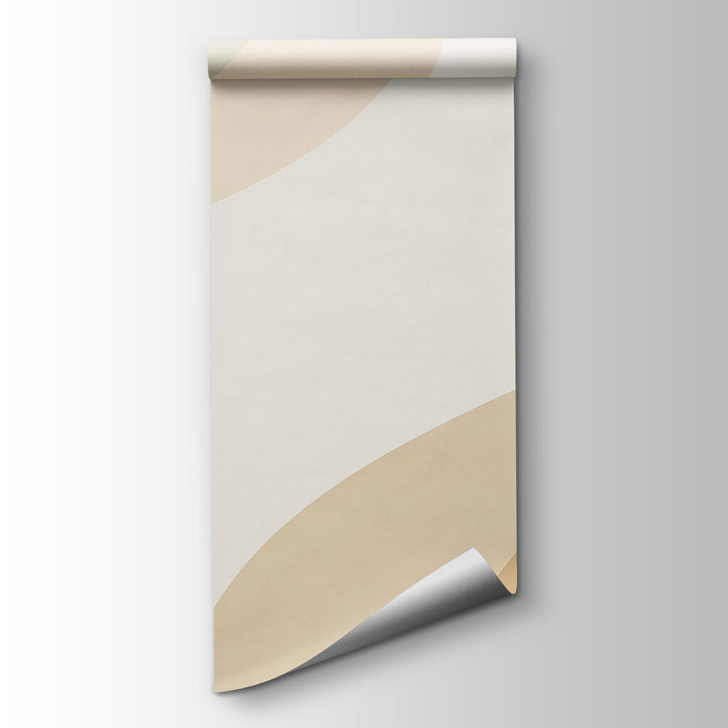 White and tan wavy lines