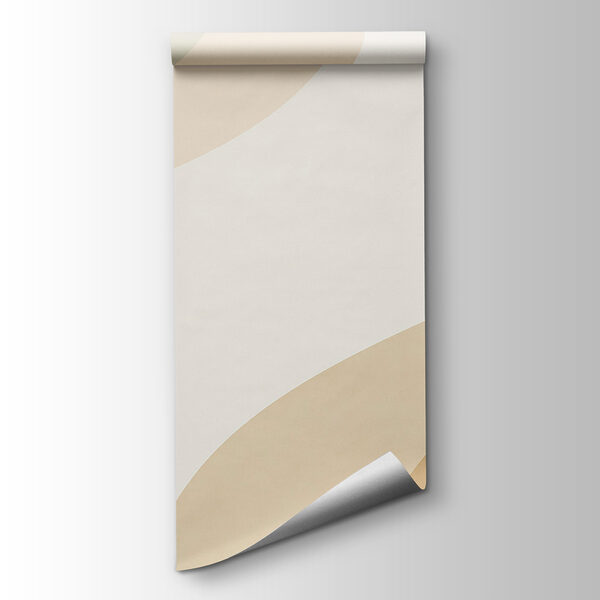 White and tan wavy lines