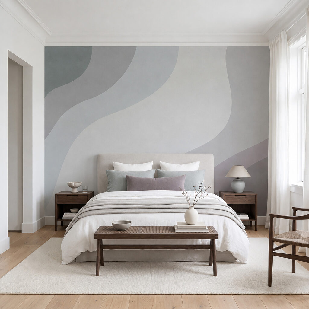 White and grey wavy pattern
