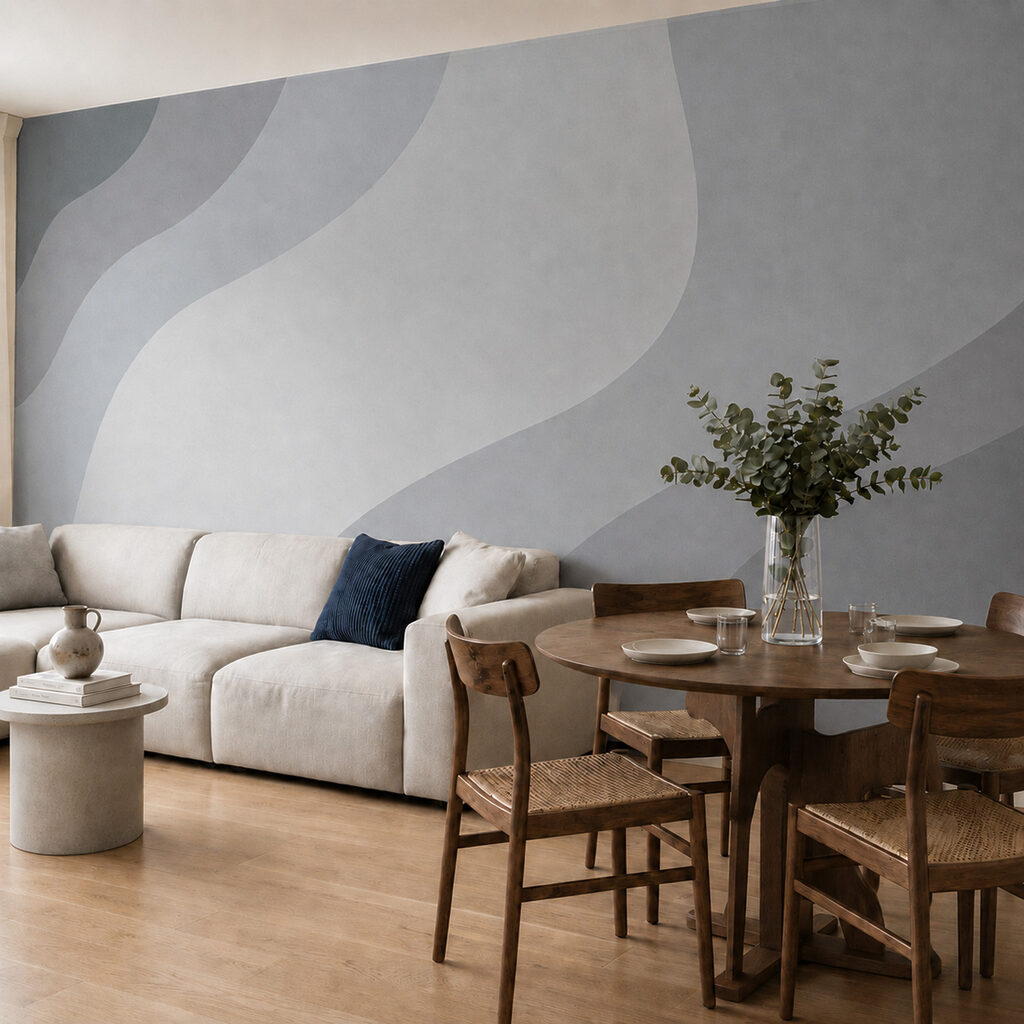 White and grey wavy pattern