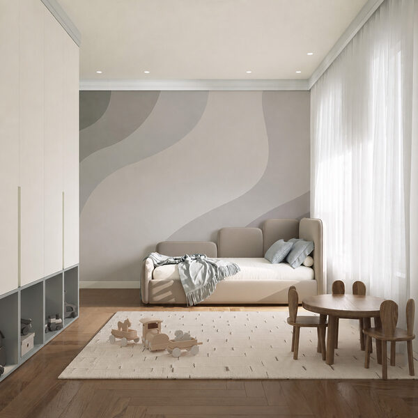 White and grey wavy pattern