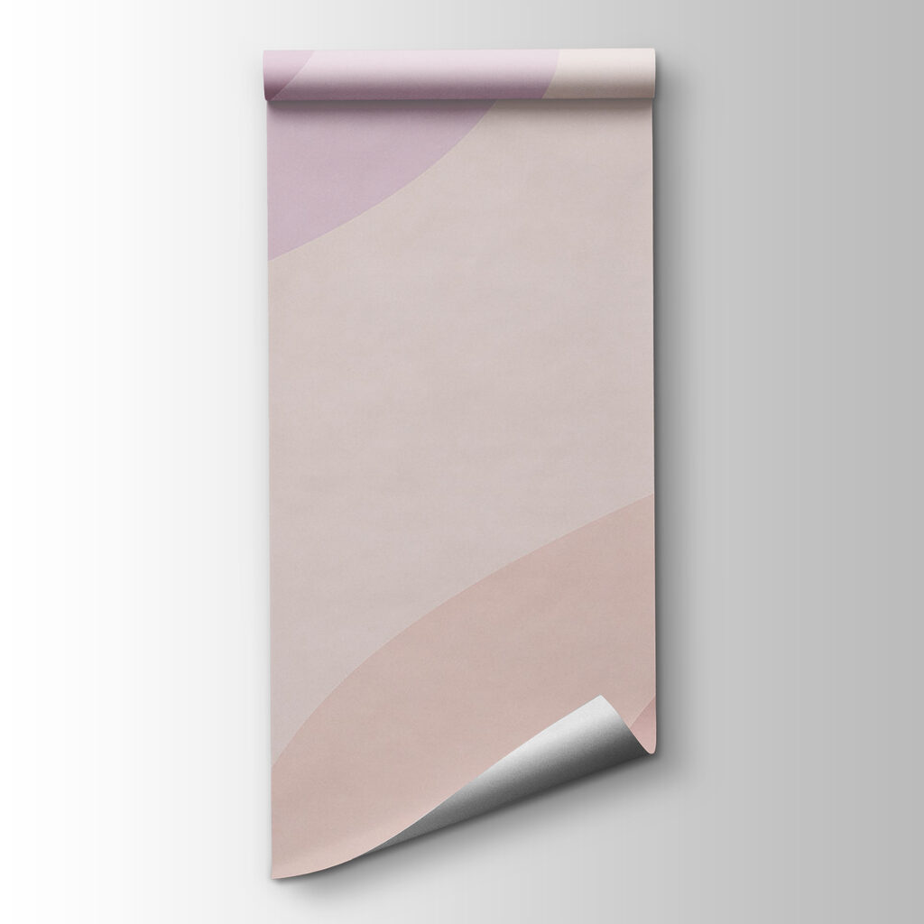 - Soft waves in gentle pastel hues - Soft waves in gentle pastel hues