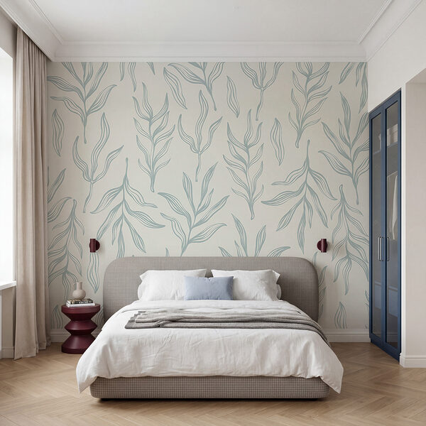 Pattern of leaves on a white background Pattern of leaves on a white background