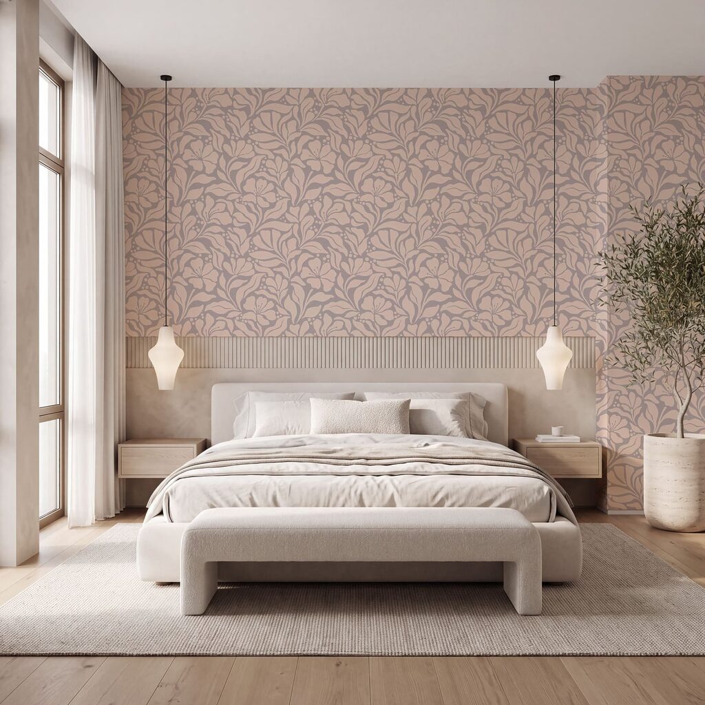 Pattern of flowers on a pink background Pattern of flowers on a pink background