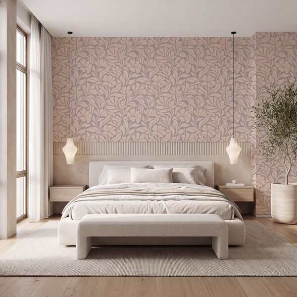 Pattern of flowers on a pink background Pattern of flowers on a pink background