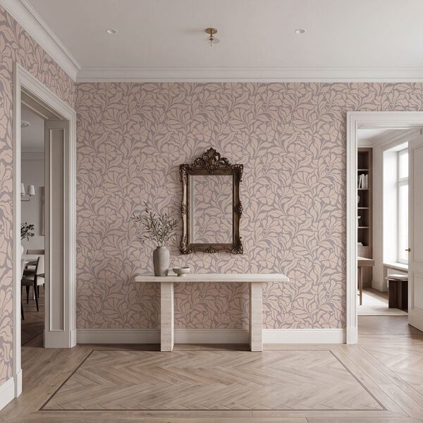 Pattern of flowers on a pink background Pattern of flowers on a pink background
