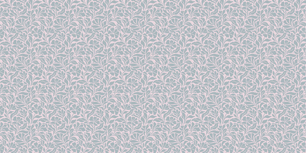 Pattern of flowers on a white background