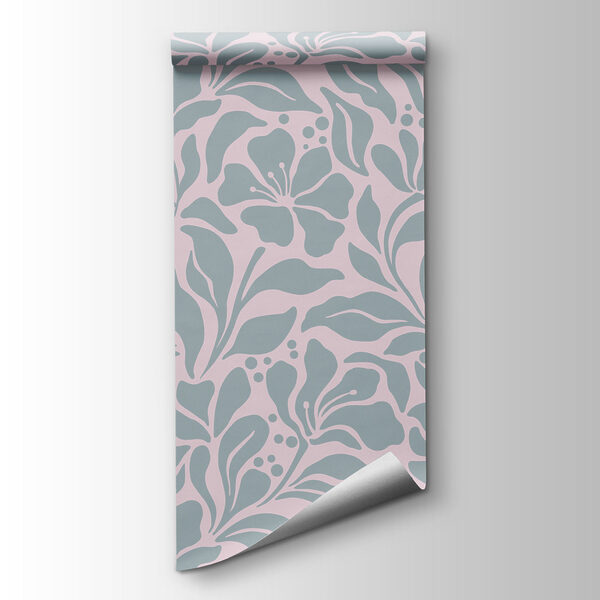 Pattern of flowers on a white background