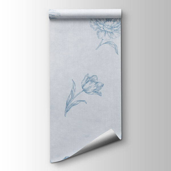 Blue and white floral pattern Blue and white floral pattern