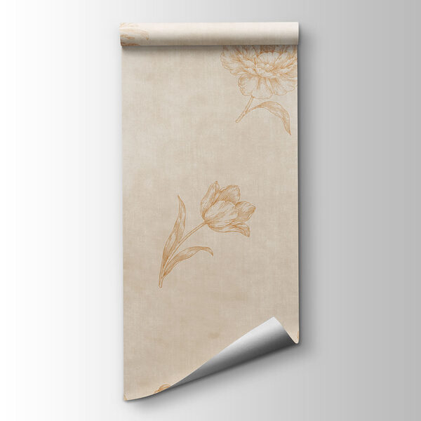 Pattern of flowers on a white surface