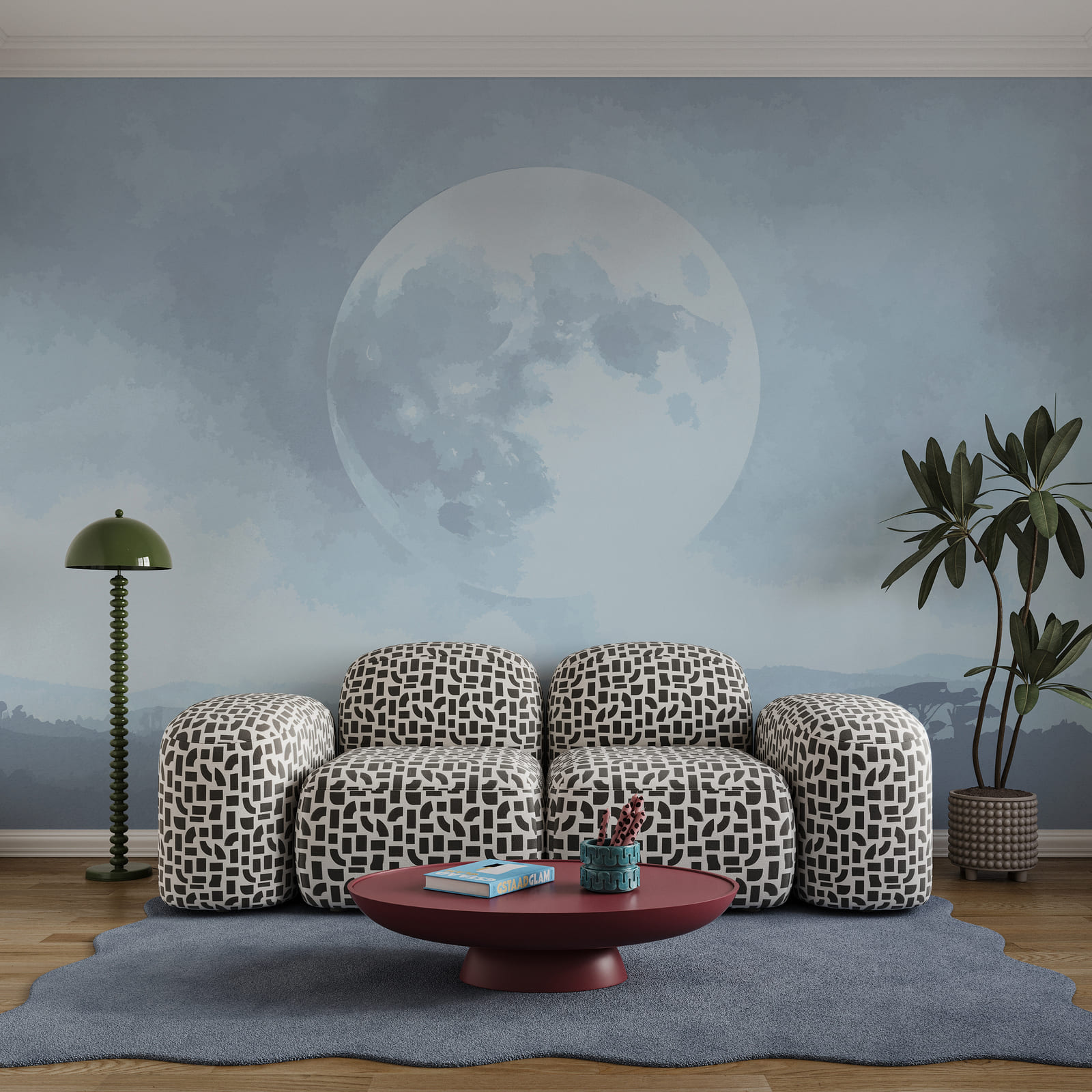 Moon in the sky