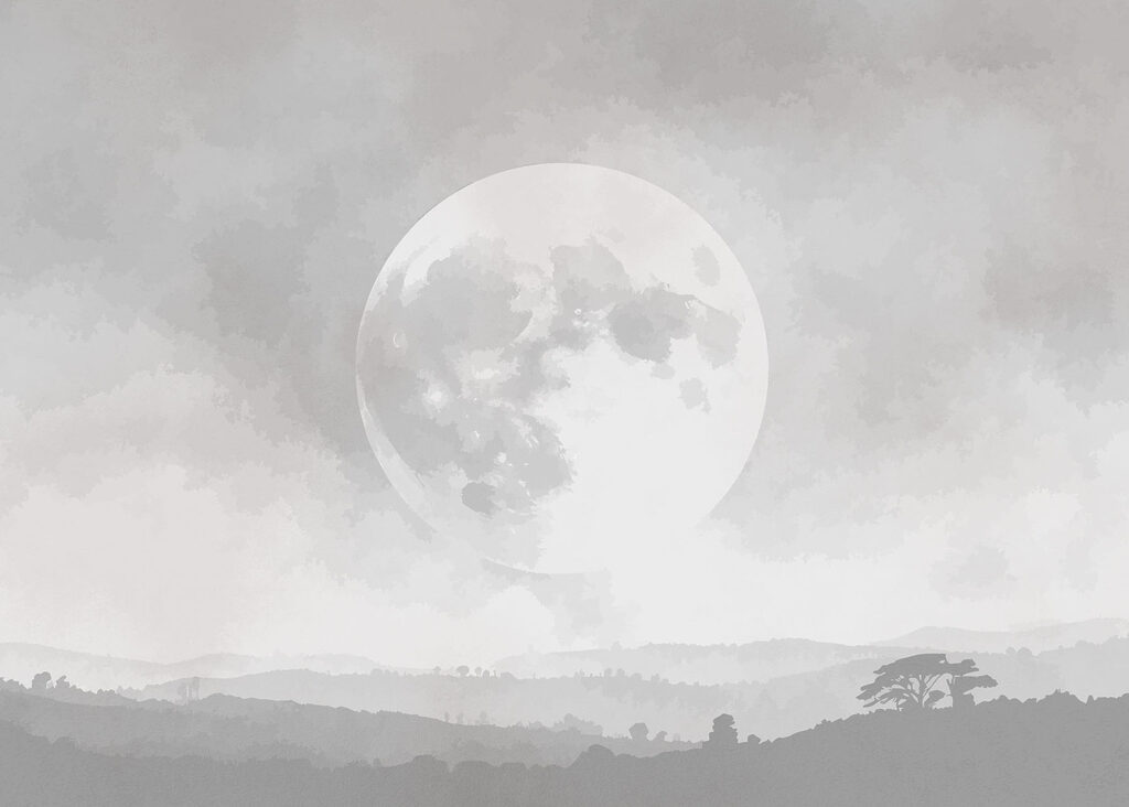 Moon in the sky