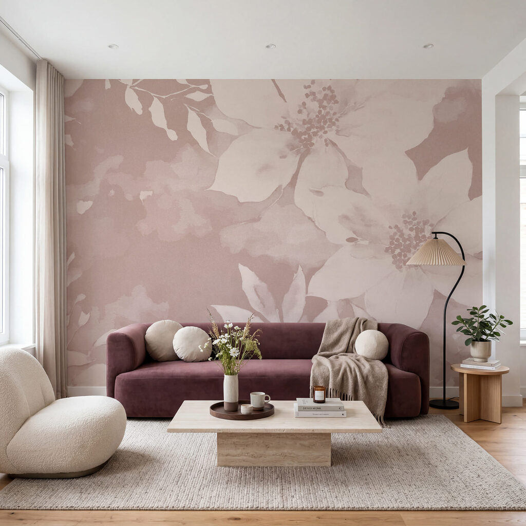 Soft floral elegance in muted tones Soft floral elegance in muted tones