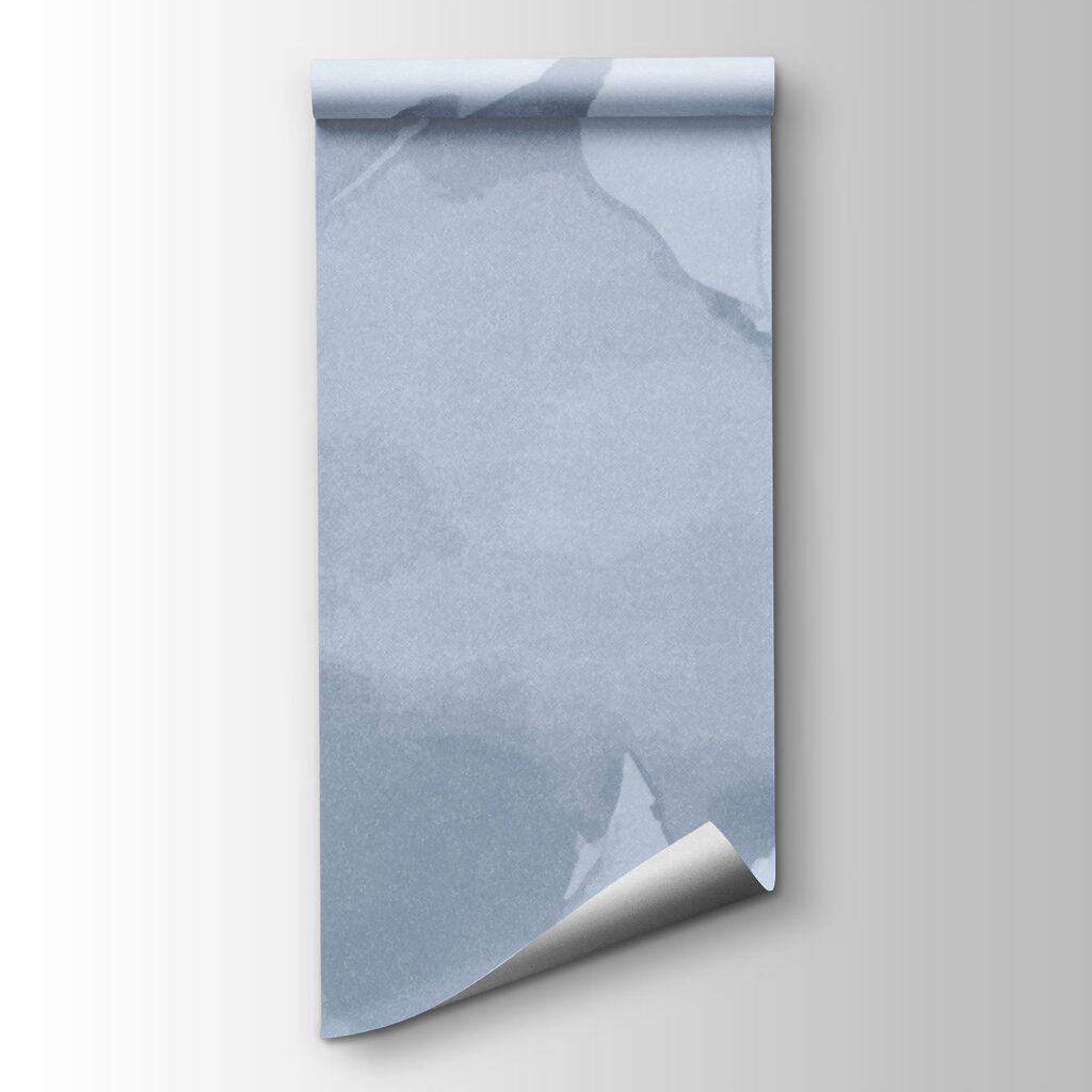 White flowers on a blue background