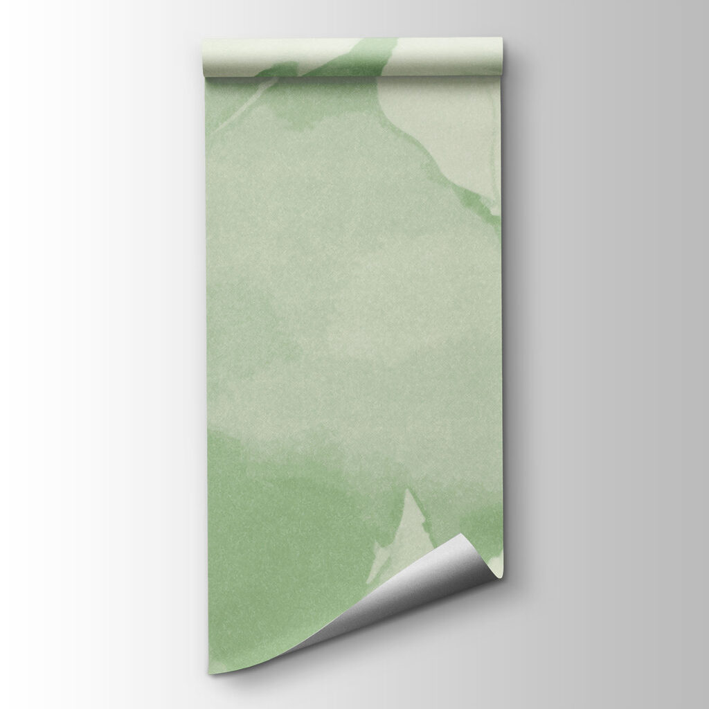 White flowers on a green background