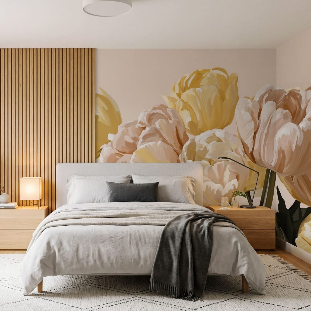 Fresh blooms in pastel shades