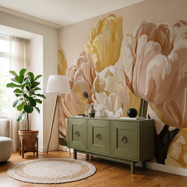 Fresh blooms in pastel shades