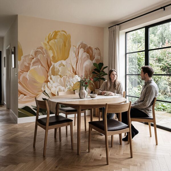 Fresh blooms in pastel shades