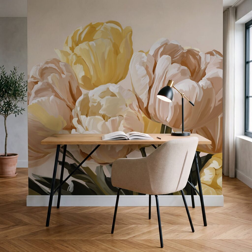 Fresh blooms in pastel shades