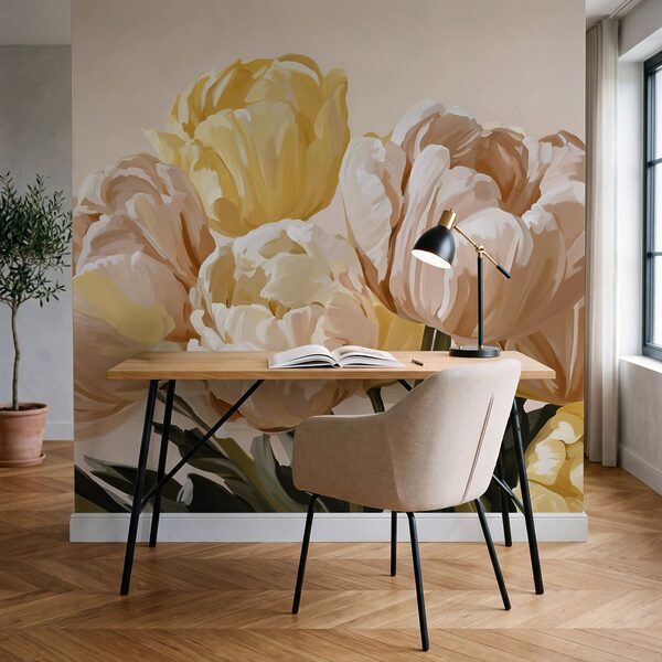 Fresh blooms in pastel shades