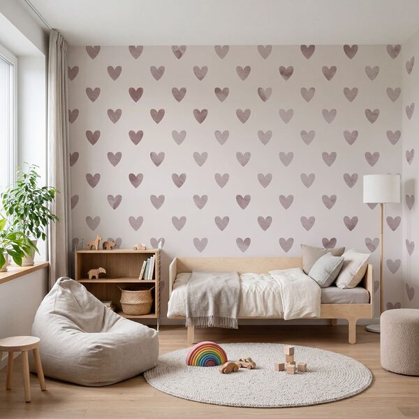 Pattern of hearts on a white background Pattern of hearts on a white background