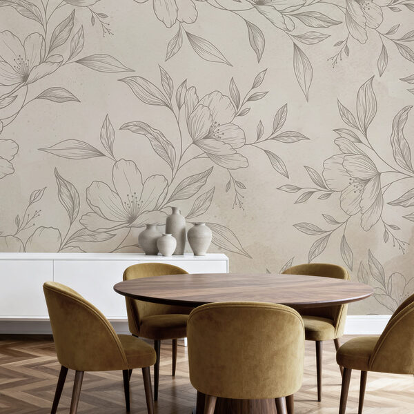 Delicate floral design on soft background Delicate floral design on soft background