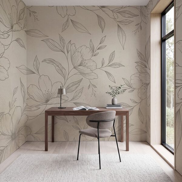 Delicate floral design on soft background Delicate floral design on soft background