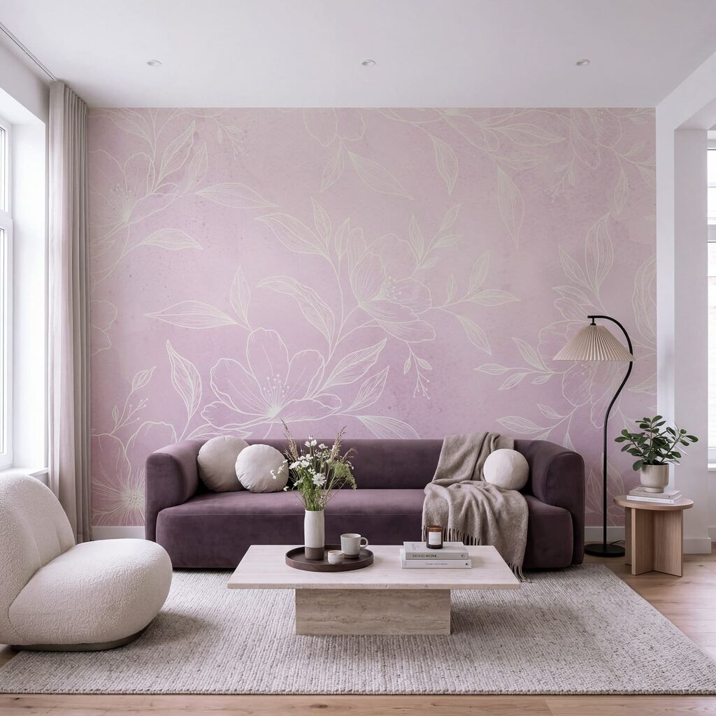 Pink and white floral pattern Pink and white floral pattern