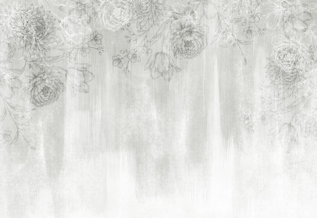 White and gray floral pattern White and gray floral pattern