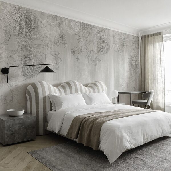 White and gray floral pattern White and gray floral pattern