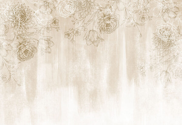 White and brown floral pattern White and brown floral pattern