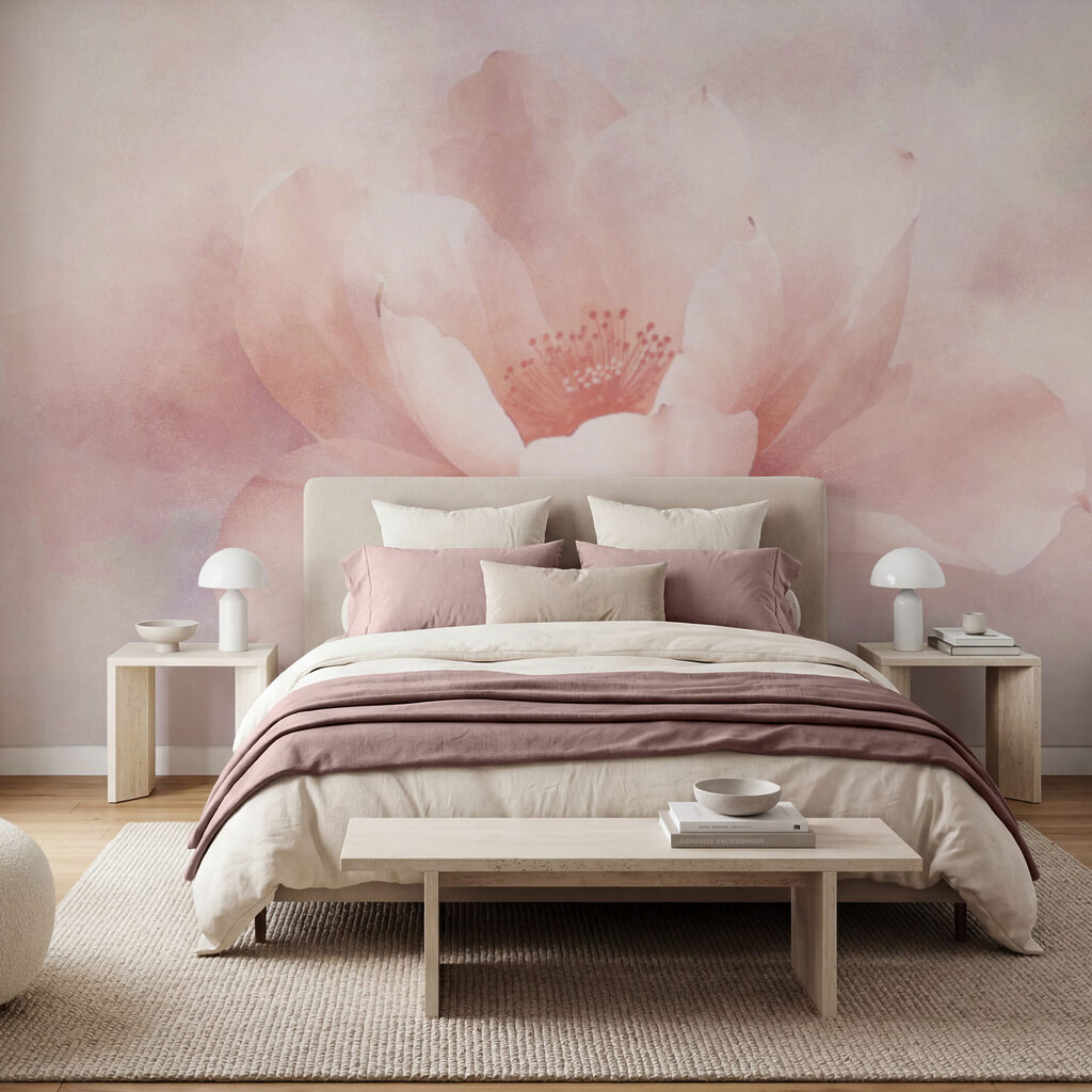 Delicate bloom in soft pastel hues