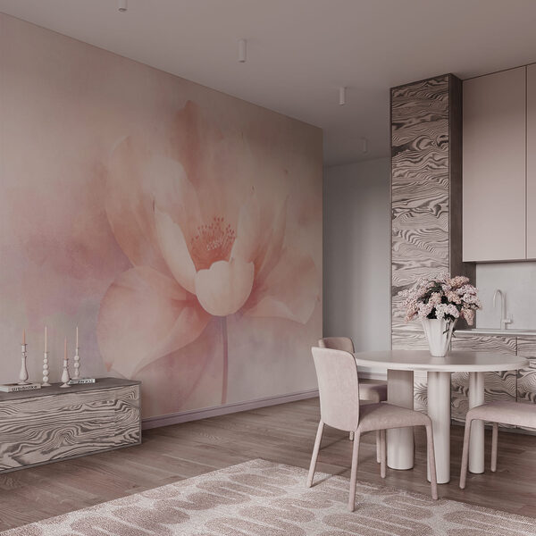 Delicate bloom in soft pastel hues