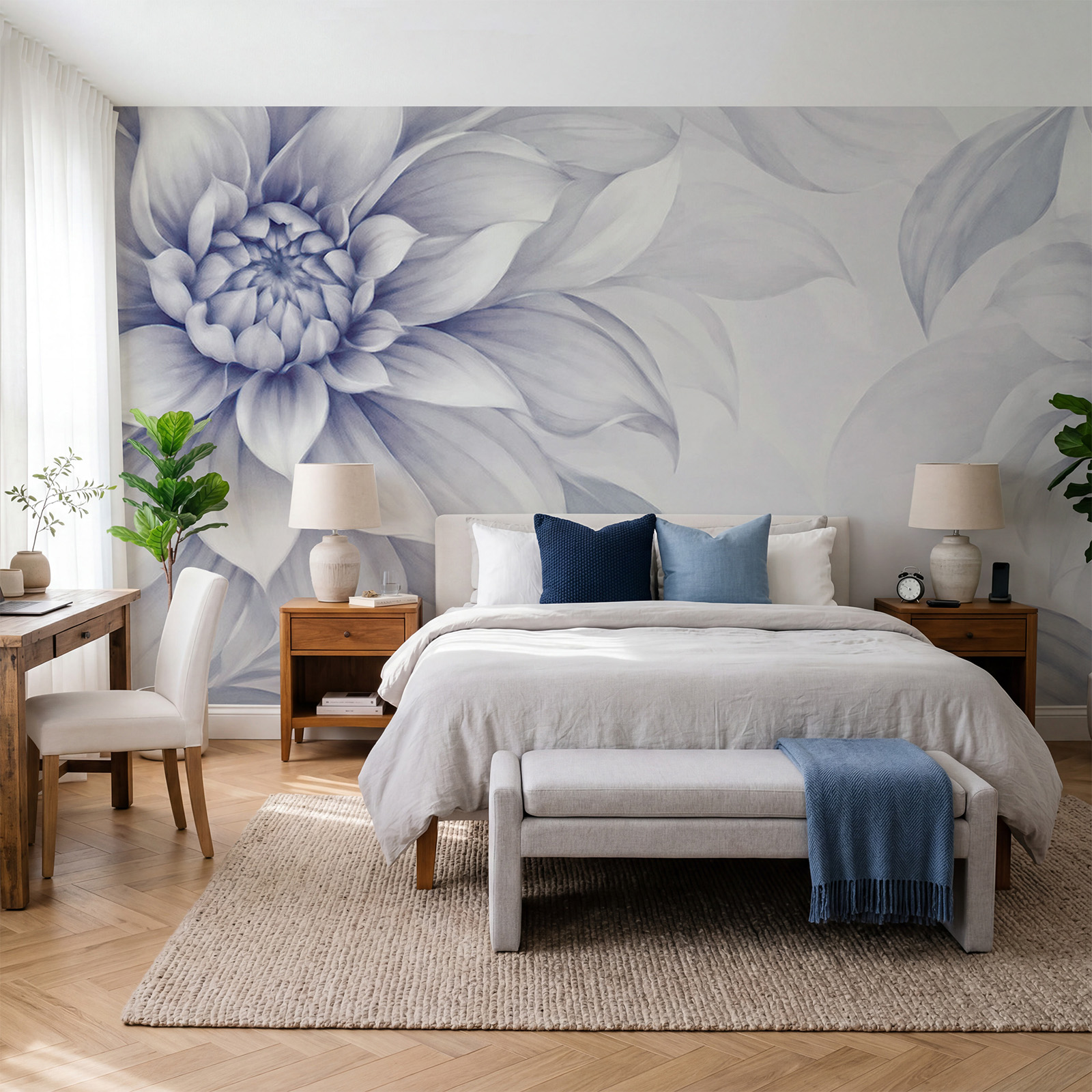 Delicate blooms in soft hues