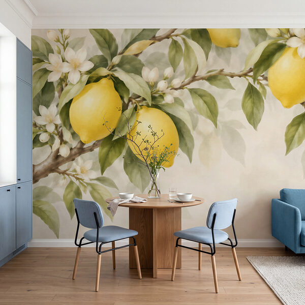 Lemons on a tree branch