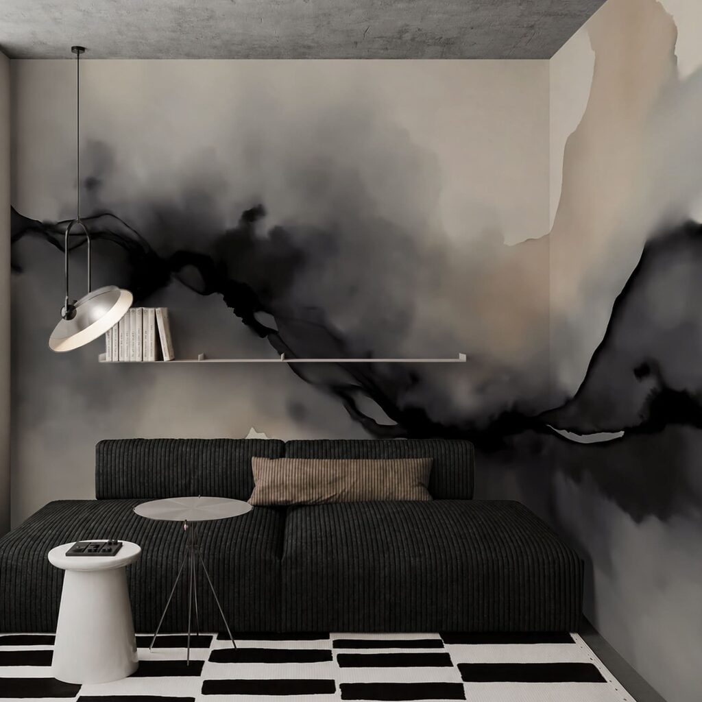 Black and white smoke Black and white smoke
