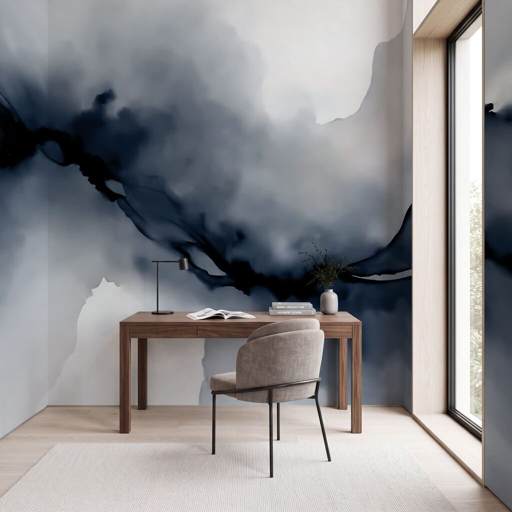 Black and white smoke