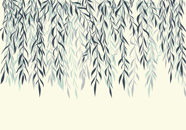 Gentle leaves cascading downwards Gentle leaves cascading downwards