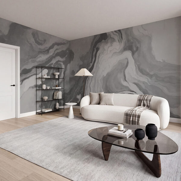 Swirling shades of monochrome beauty