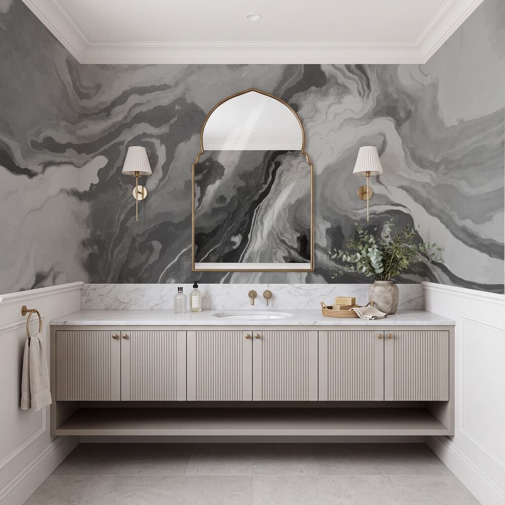 Swirling shades of monochrome beauty